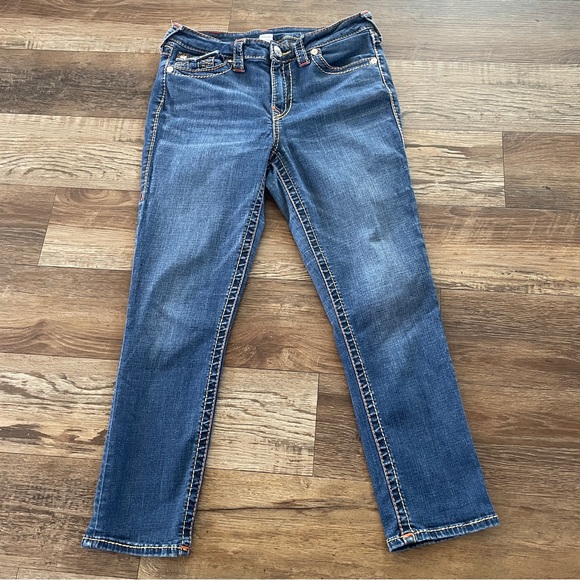 True Religion Jennie mid rise capri curvy 30 - Picture 1 of 10